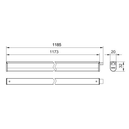 Philips - Réglette LED de cuisine PROJECTLINE LED/13W/230V 3000/4000/6500K