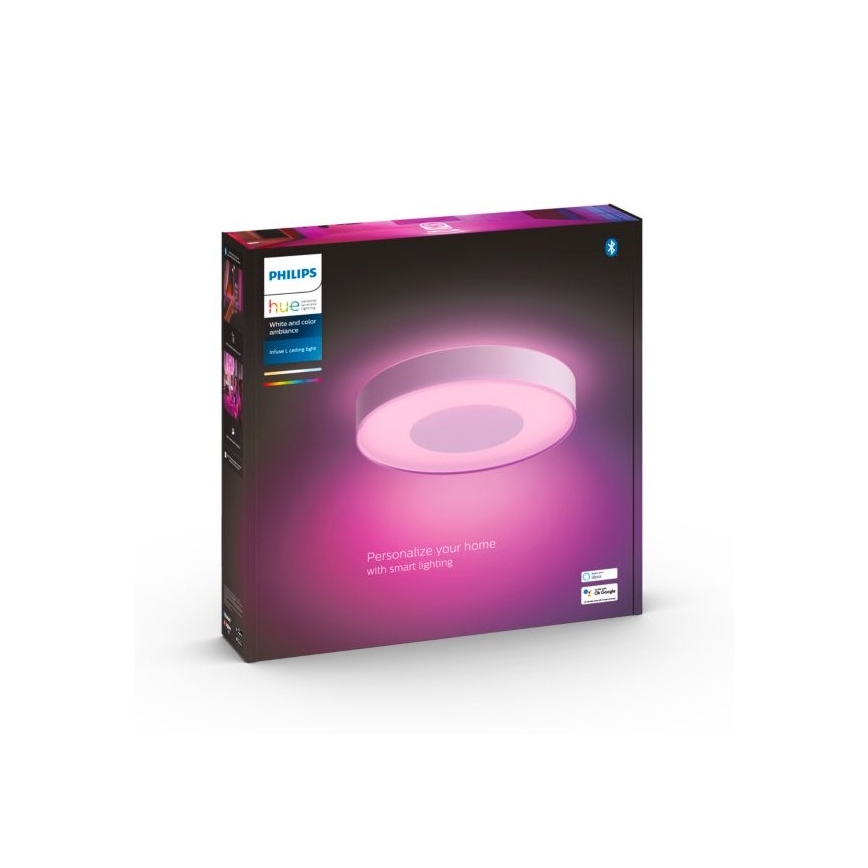 Philips - dimbare RGB-LED plafondlamp Hue INFUSE LED/52,5W/230V 2000-6500K Ø 425 mm wit