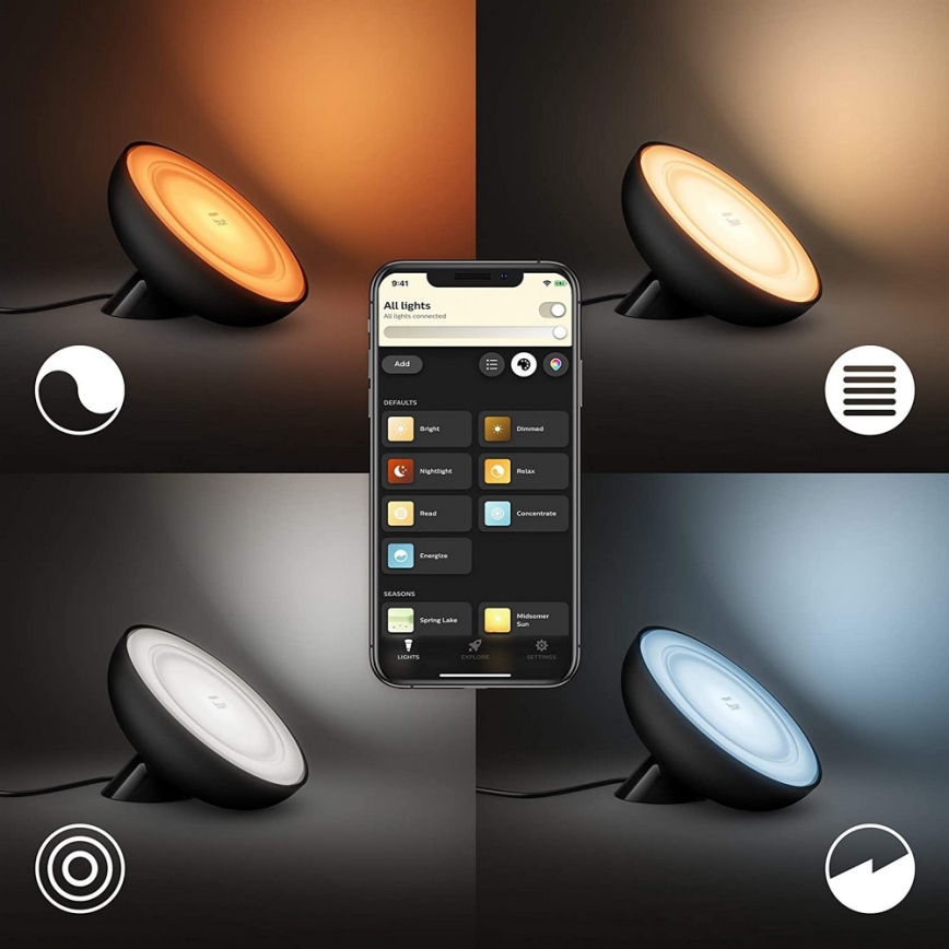 Philips - RGB LED dimbare tafellamp Hue BLOOM LED/7,1W/230V