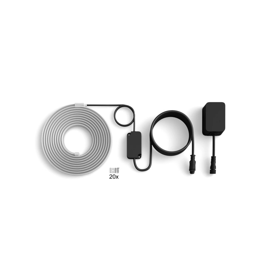 Philips - Dimbare RGBW LED-buitenstrip Hue FLUX 5m LED/30W/230V 2200-6500K IP67 + bewegingssensor