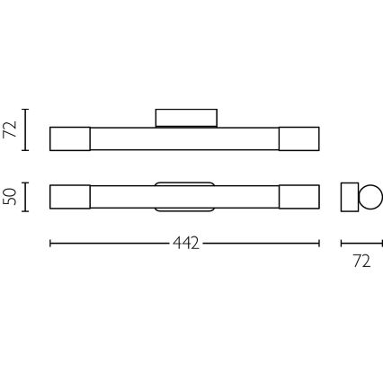 Philips - Badkamerverlichting spiegel ROVER LED/5W/230V IP44 messing