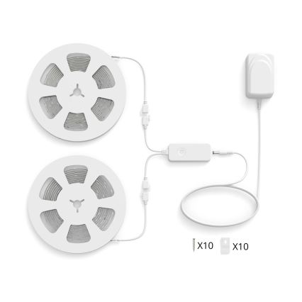 Philips - Ruban LED RGBIC dimmable SMART STRIP 2x5m LED/21W/230V 2700-6500K Wi-Fi