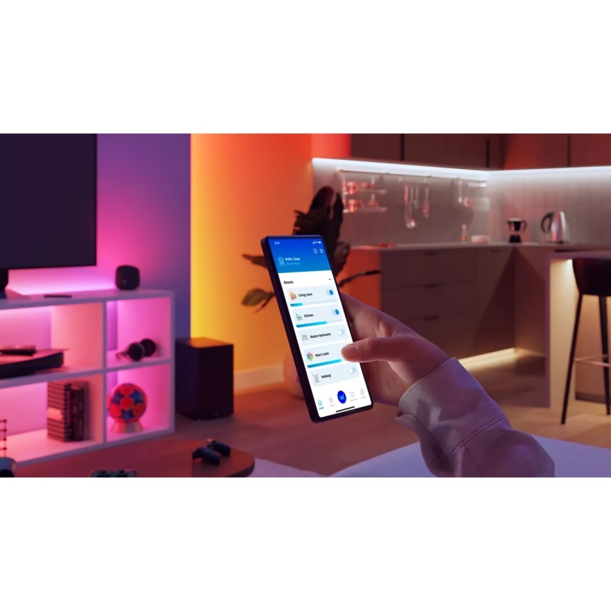 Philips - Ruban LED RGBIC dimmable SMART STRIP 4m LED/12W/230V 2700-6500K Wi-Fi