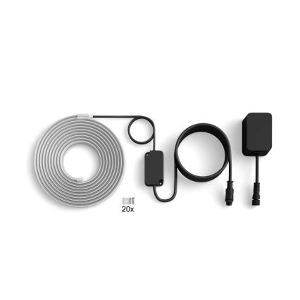 Philips - Ruban LED RGBW d'extérieur dimmable Hue FLUX 5 m, 30 W, 230 V, 2200–6500 K, IP67