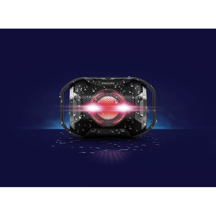 Philips SB300B/00 - Enceinte portable Bluetooth 4W/5V IPX7 noir