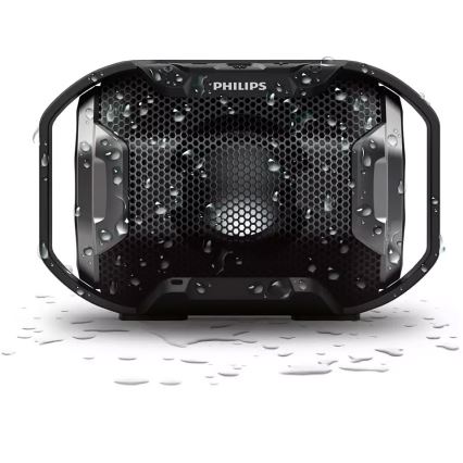 Philips SB300B/00 - Enceinte portable Bluetooth 4W/5V IPX7 noir