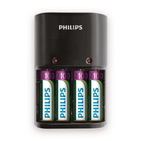 Philips SCB1490NB/12 - Batterijlader MULTILIFE 4xAA 2100 mAh 230V