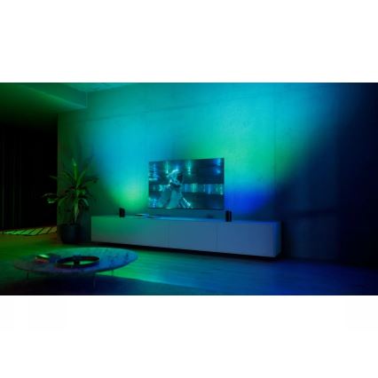 Philips - Set van 2 dimbare RGBW LED projectiespots Hue PLAY, 20W/230V, 2000–6500K, zwart