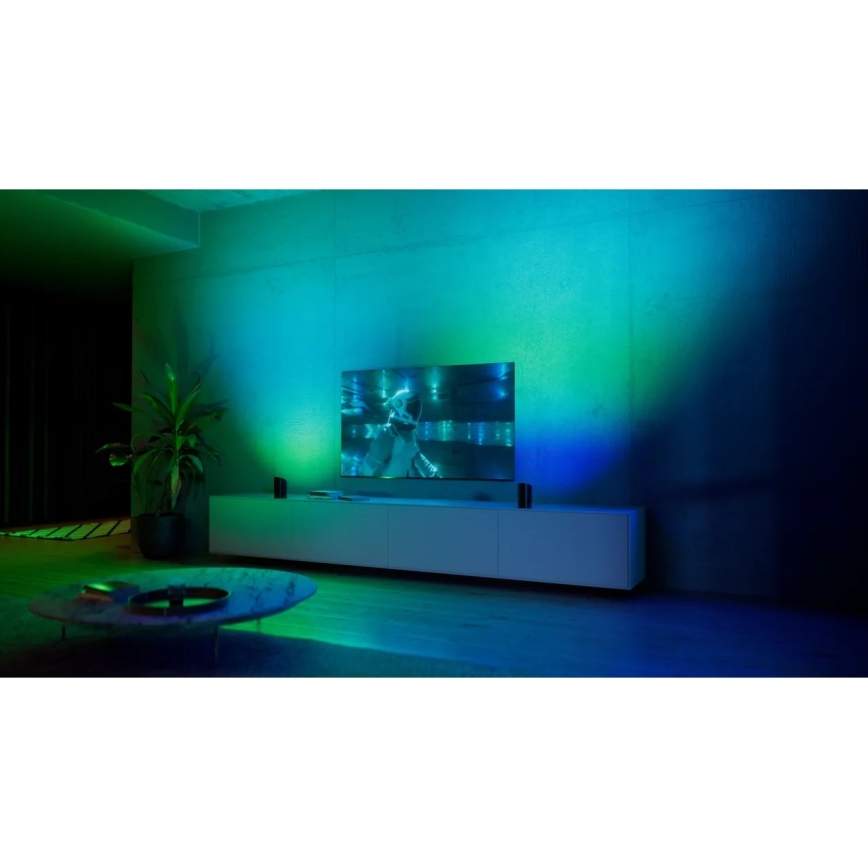 Philips - Set van 2 dimbare RGBW LED projectiespots Hue PLAY, 20W/230V, 2000–6500K, zwart