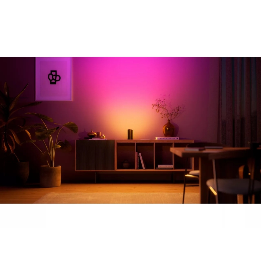Philips - Set van 2 dimbare RGBW LED projectiespots Hue PLAY, 20W/230V, 2000–6500K, zwart