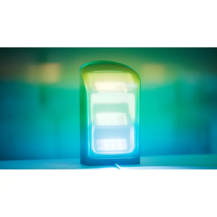 Philips - Set van 2 dimbare RGBW LED projectiespots Hue PLAY, 20W/230V, 2000–6500K, zwart