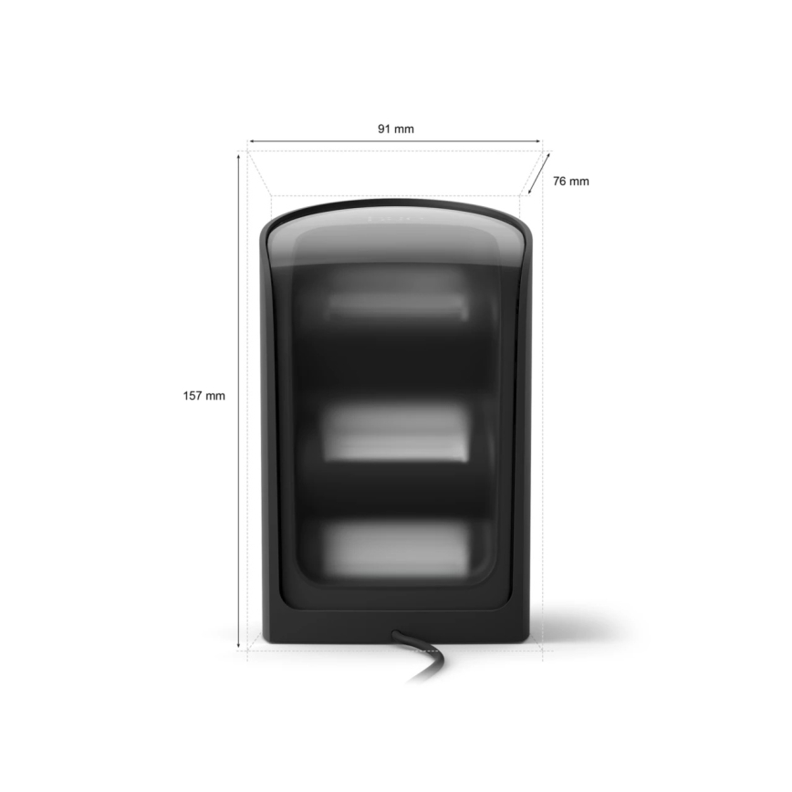 Philips - Set van 2 dimbare RGBW LED projectiespots Hue PLAY, 20W/230V, 2000–6500K, zwart
