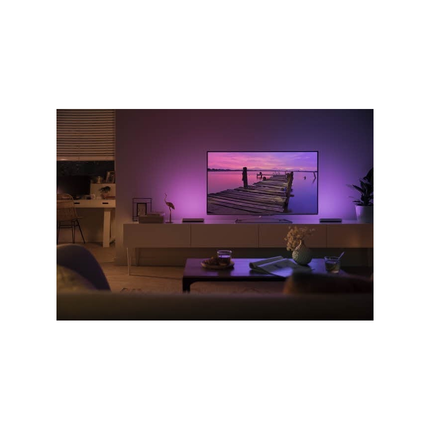 Philips - SET 2x LED RGB Tafellamp dimbaar Hue PLAY WHITE AND COLOR AMBIANCE LED/6W/230V wit