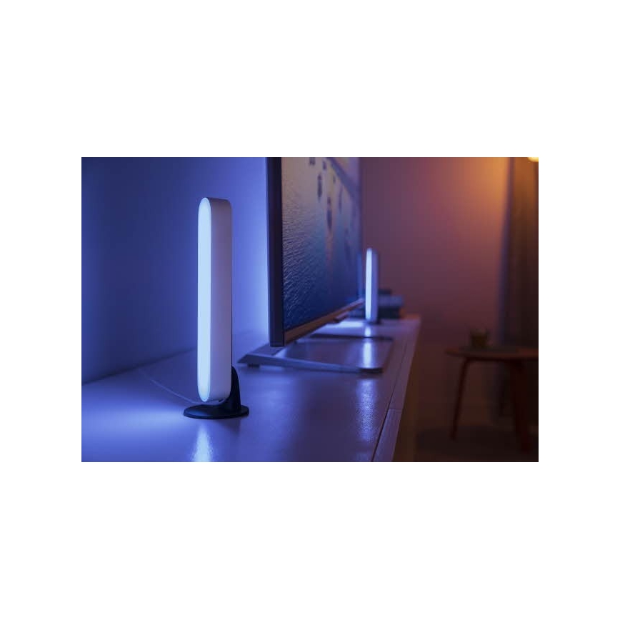 Philips - SET 2x LED RGB Tafellamp dimbaar Hue PLAY WHITE AND COLOR AMBIANCE LED/6W/230V wit
