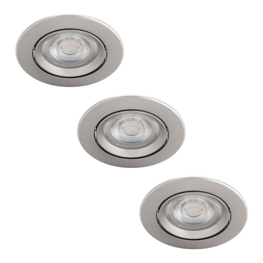 Philips - SET 3x Dimbare LED Inbouw Lamp LED/5W/230V 2700K