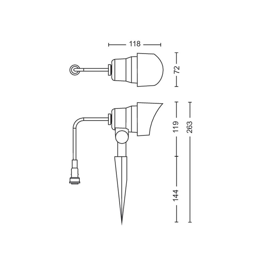 Philips -SET 3x LED Buitenspot LED/6W/230V 2700K IP44