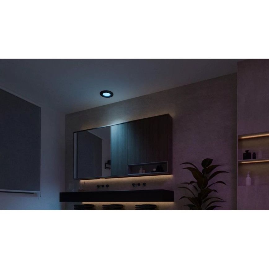Philips - SET 3x LED RGBW Dimbare en hangende badkamer verlichting Hue SLIM LED/8,3W/230V IP44 2000-6500K