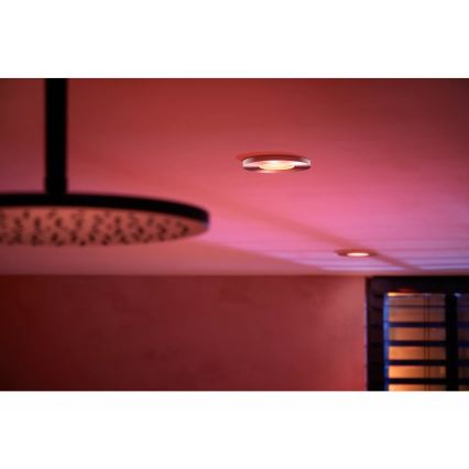 Philips - SET 3x LED RGBW Dimbare en hangende badkamer verlichting Hue XAMENTO 1xGU10/4,2W/230V IP44 2000-6500K