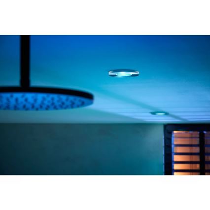 Philips - SET 3x LED RGBW Dimbare en hangende badkamer verlichting Hue XAMENTO 1xGU10/4,2W/230V IP44 2000-6500K
