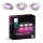 Philips - SET 3x LED RGBW Dimbare en hangende badkamer verlichting Hue XAMENTO 1xGU10/4,2W/230V IP44 2000-6500K
