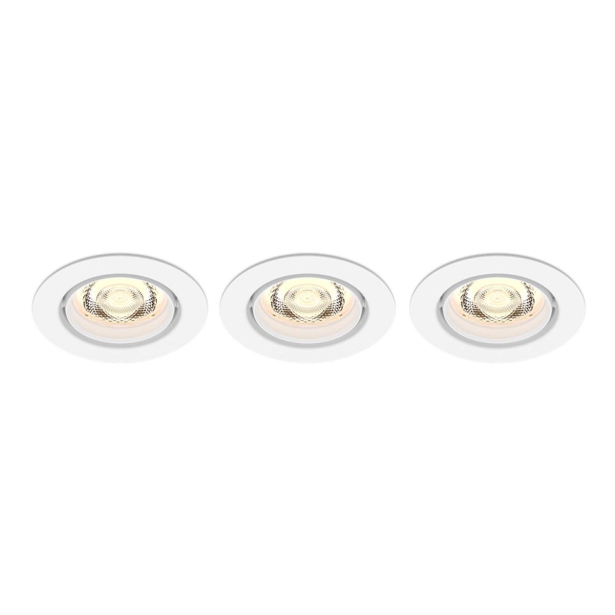 Philips -SET 3xLED Dimbare inbouwspot IMPALA Warm Glow LED/6W/230V