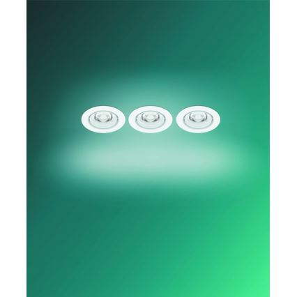 Philips -SET 3xLED Dimbare inbouwspot IMPALA Warm Glow LED/6W/230V