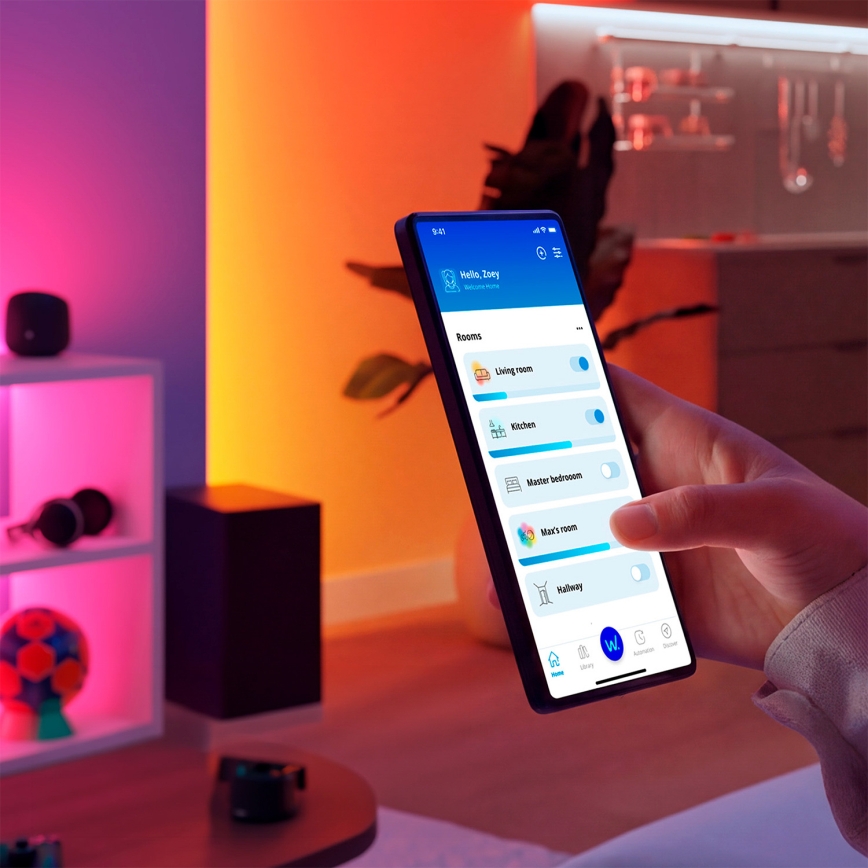 Philips - Set van 2 dimbare LED RGBIC-armaturen SMART GRADIENT LED/8W/230V 2700-6500K Wi-Fi