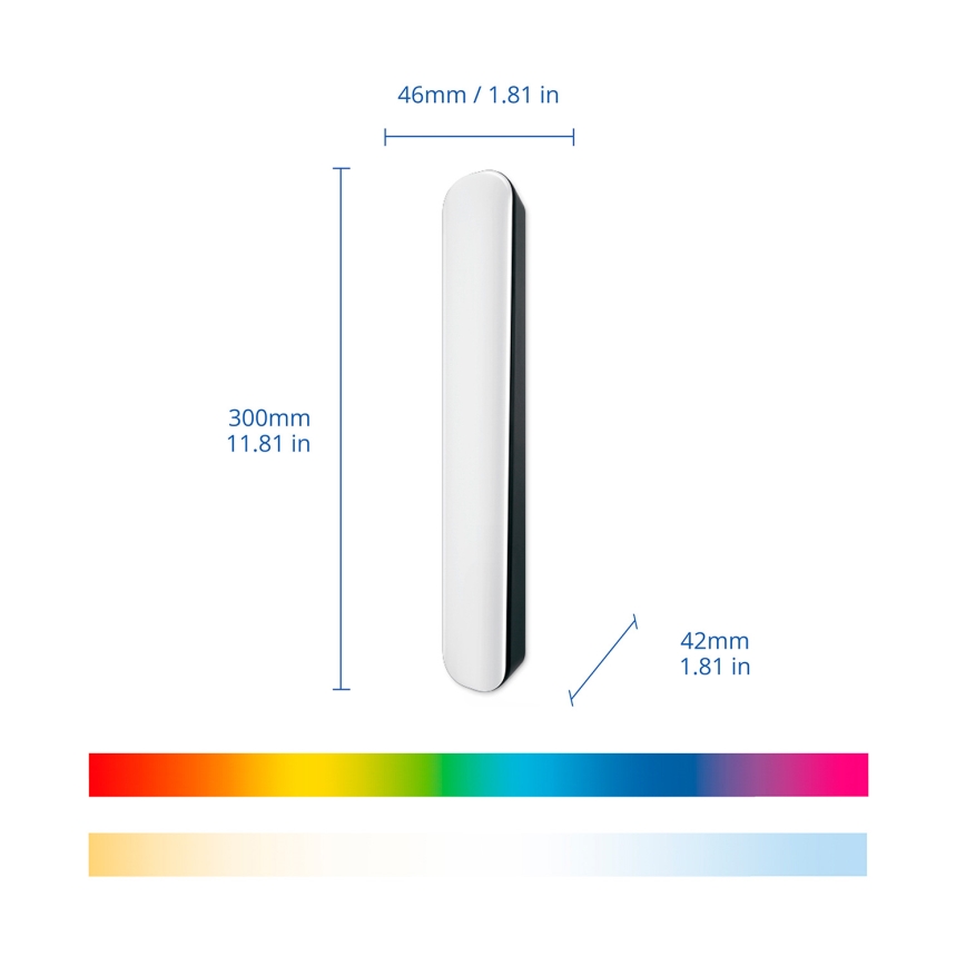 Philips - Set van 2 dimbare LED RGBIC-armaturen SMART GRADIENT LED/8W/230V 2700-6500K Wi-Fi