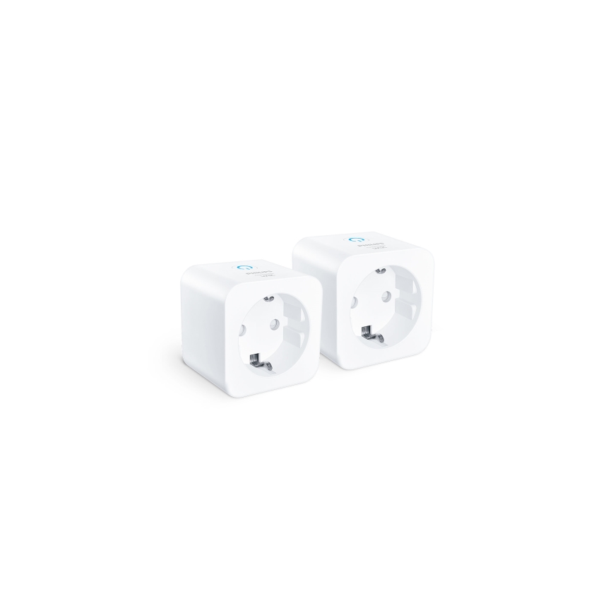 Philips - SET van 2 slimme SCHUKO-stekkers 2300 W + Wi‑Fi-energiemeter