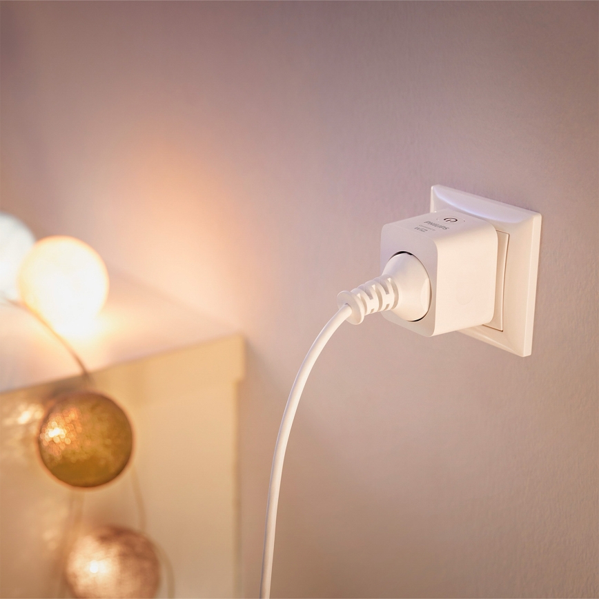 Philips - Set van 2 slimme SCHUKO-stopcontacten 2300 W Wi‑Fi