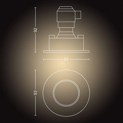 Philips - SET van 3x dimbare LED-badkamerlamp Hue ADORE 1xGU10/5W/230V IP44 + afstandsbediening