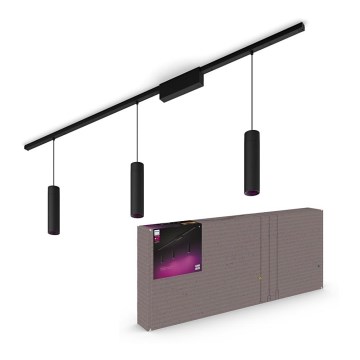 Philips - SET van 3 dimbare LED RGBW-pendellampen aan een kabel voor het Hue-railsysteem PERIFO LED/15,6W/230V 2000-6500K