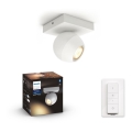 Philips - Spot à intensité variable LED Hue BUCKRAM 1xGU10/5W/230V + télécommande