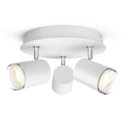 Philips - Spot à intensité variable LED salle de bain Hue ADORE 3xGU10/5W/230V IP44 + télécommande