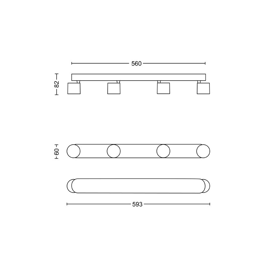 Philips - Spot à intensité variable LED 4xLED/4,5W/230V