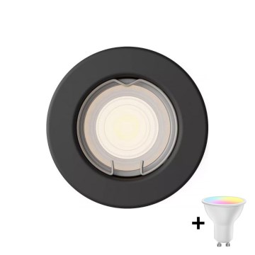 Philips - Spot encastrable LED RGBW à intensité variable PERIDOT 1xGU10/6,5W/230V 2700-6500K noir