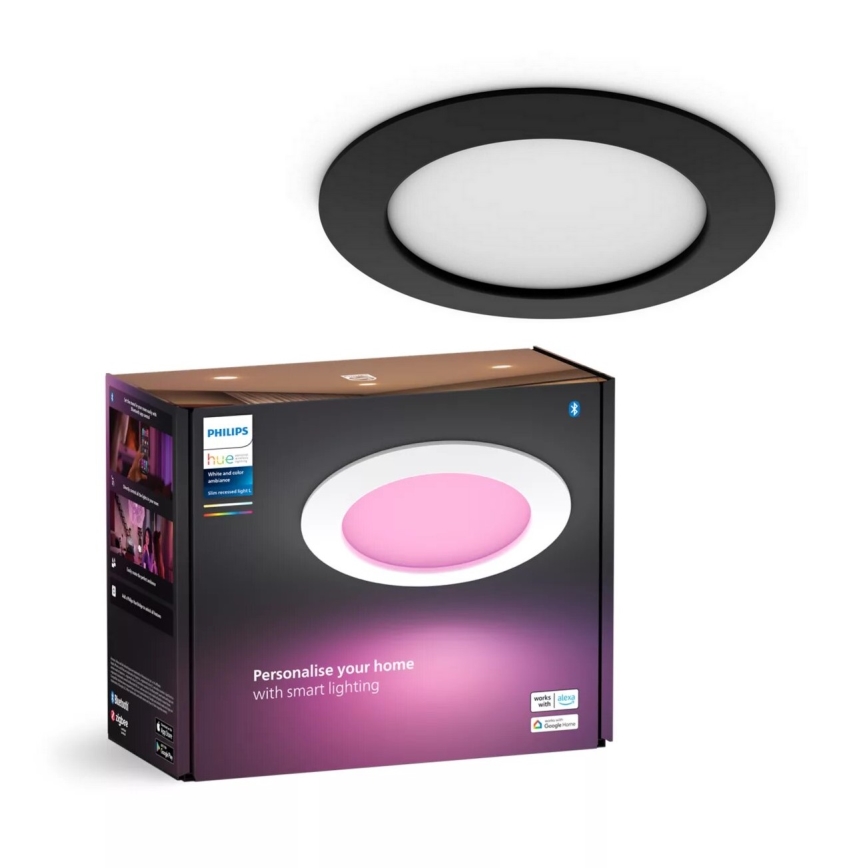 Philips - Spot encastrable LED RGBW salle de bain à intensité variable Hue SLIM LED/12W/230V IP44 2200-6500K