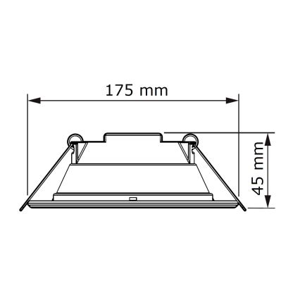 Philips - Spot encastrable SLIM LED/11W/230V 3000K