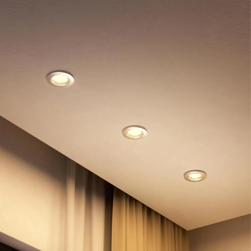 Philips - Spot encastré LED RGBW PERIDOT dimmable 1xGU10/6,5W/230V 2700-6500K argenté