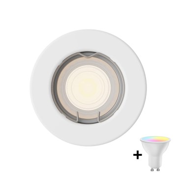 Philips - Spot encastré LED RGBW dimmable PERIDOT 1xGU10/6W/230V blanc + télécommande