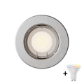 Philips - Spot encastré LED RGBW PERIDOT dimmable 1xGU10/6,5W/230V 2700-6500K argenté