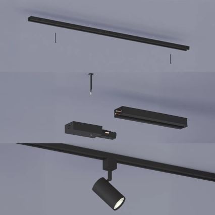 Philips - Spot LED dimmable pour système de rail EASYLINK 3xGU10/6,2W/230V 2200-2700K 1m noir