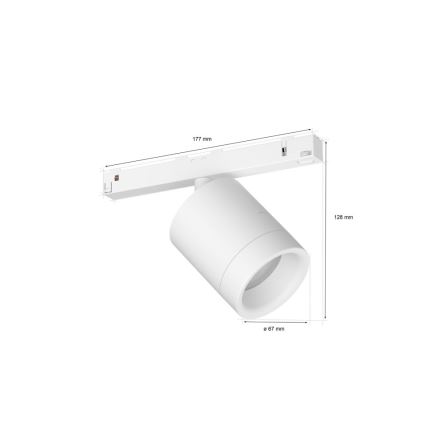 Philips - Spot LED RGB à intensité variable pour système de rail PERIFO LED RGB/5,2W/24V 2000-6500K