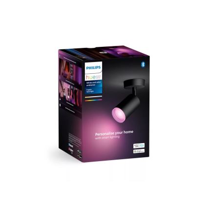 Philips - Spot LED RGBW à intensité variable Hue FUGATO 1xGU10/4,2W/230V 2000-6500K noir