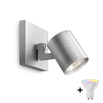 Philips - Spot LED RGBW dimmable RUNNER 1xGU10/6,5W/230V 2700-6500K chrome mat