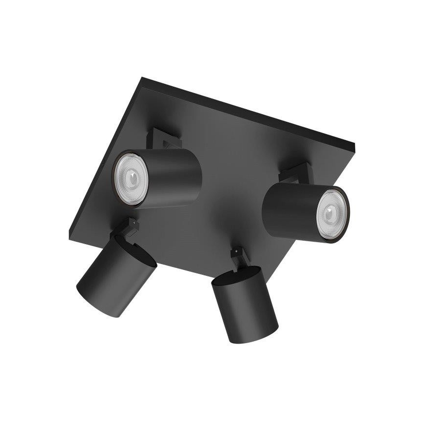 Philips - Spot LED RGBW dimmable RUNNER 4xGU10/6,5W/230V 2700-6500K noir