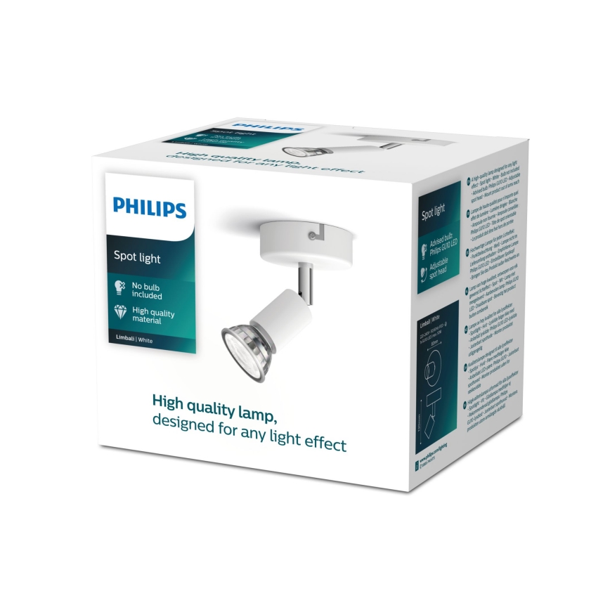 Philips - Spot 1xGU10/50W/230V wit