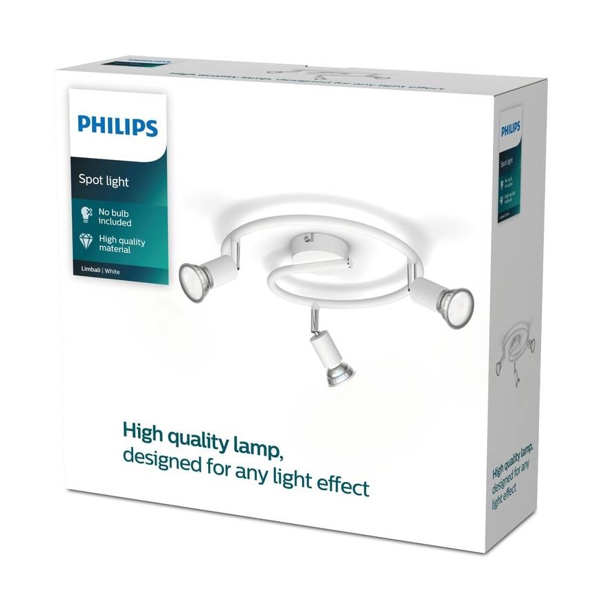 Philips - Spot 3xGU10/50W/230V wit