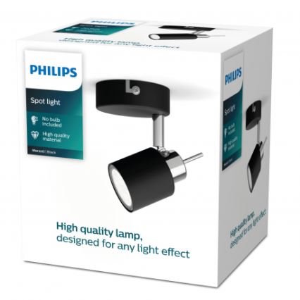 Philips - Spot 1xGU10/35W/230V zwart