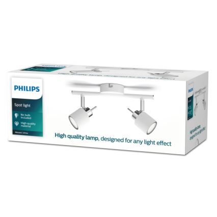 Philips - Spot 2xGU10/35W/230V wit